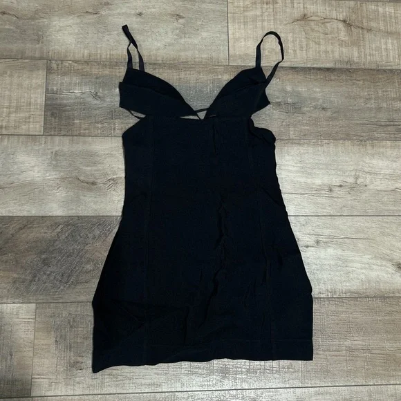 Nensi Dojaka cutout crepe mini dress in black - Picture 3 of 7